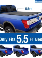 Tyger Auto T1 Soft Roll Up Truck Bed Tonneau Cover (5.5-Feet) Nissan Titan w/out Titan Box 2017-2020                                     - TG-BC1N9048 - Image 2
