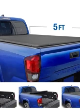 Tyger Auto T1 Soft Roll Up Truck Bed Tonneau Cover (5-Feet) Toyota Tacoma 2005-2015                                     - TG-BC1T9036 - Image 4