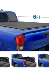 Tyger Auto T1 Soft Roll Up Truck Bed Tonneau Cover (6-Feet) Toyota Tacoma 2005-2015                                     - TG-BC1T9037 - Image 4