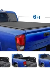 Tyger Auto T1 Soft Roll Up Truck Bed Tonneau Cover (6-Feet) Toyota Tacoma 2016-2020                                     - TG-BC1T9045 - Image 4