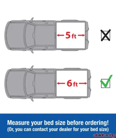 Tyger Auto T1 Soft Roll Up Truck Bed Tonneau Cover (6-Feet) Toyota Tacoma 2016-2020 - TG-BC1T9045