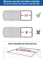 Tyger Auto T3 Soft Tri-Fold Truck Bed Tonneau Cover (5'1") Chevrolet Colorado | GMC Canyon | Isuzu I350 2004-2012                                     - TG-BC3C1001 - Image 2