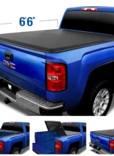 Tyger Auto T3 Soft Tri-Fold Truck Bed Tonneau Cover (6'6") Chevrolet Silverado | GMC Sierra 1500|2500|3500 2007-2014                                     - TG-BC3C1004 - Image 4
