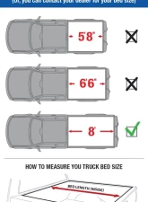 Tyger Auto T3 Soft Tri-Fold Truck Bed Tonneau Cover (8-Feet) Chevrolet Silverado | GMC Sierra 1500|2500|3500 2014-2019                                     - TG-BC3C1038 - Image 2