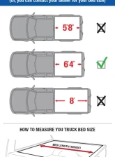 Tyger Auto T3 Soft Tri-Fold Truck Bed Tonneau Cover (6'4") Dodge Ram 1500 | 2500 | 3500 2002-2020                                     - TG-BC3D1011 - Image 2