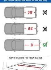 Tyger Auto T3 Soft Tri-Fold Truck Bed Tonneau Cover (8-Feet) Dodge Ram 1500 | 2500 | 3500 2002-2020                                     - TG-BC3D1012 - Image 2