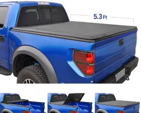 Tyger Auto T3 Soft Tri-Fold Truck Bed Tonneau Cover (5'4