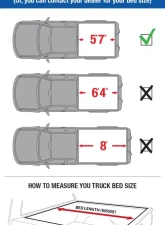 Tyger Auto T3 Soft Tri-Fold Truck Bed Tonneau Cover (5'7") Dodge Ram 1500 2009-2020                                     - TG-BC3D1015 - Image 2