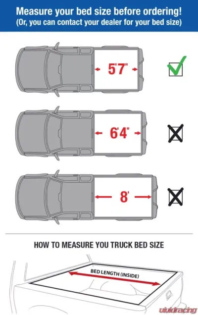 Tyger Auto T3 Soft Tri-Fold Truck Bed Tonneau Cover (5'7") Dodge Ram 1500 2009-2020 - TG-BC3D1015