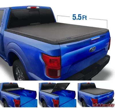 Tyger Auto T3 Soft Tri-Fold Truck Bed Tonneau Cover (5.5-Feet) Ford F-150 | Lincoln Mark LT 2004-2008 - TG-BC3F1016