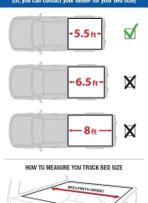 Tyger Auto T3 Soft Tri-Fold Truck Bed Tonneau Cover (5.5-Feet) Ford F-150 | Lincoln Mark LT 2004-2008                                     - TG-BC3F1016 - Image 2