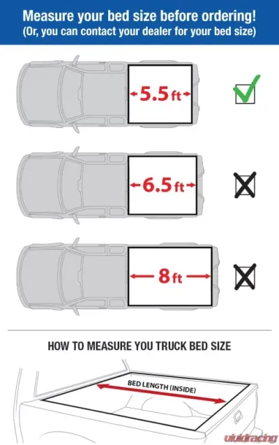 Tyger Auto T3 Soft Tri-Fold Truck Bed Tonneau Cover (5.5-Feet) Ford F-150 2009-2014 - TG-BC3F1019