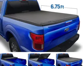 Tyger Auto T3 Soft Tri-Fold Truck Bed Tonneau Cover (6.75-Feet) Ford F-250 | F-350 Super Duty 1999-2016