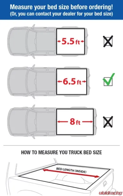 Tyger Auto T3 Soft Tri-Fold Truck Bed Tonneau Cover (6.5-Feet) Ford F-150 2015-2020 - TG-BC3F1042