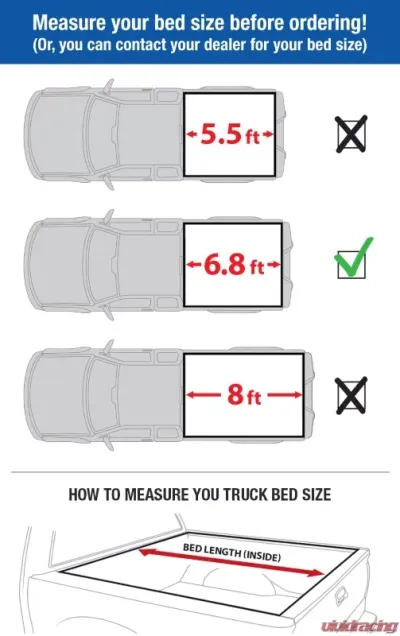 Tyger Auto T3 Soft Tri-Fold Truck Bed Tonneau Cover (6.75-Feet) Ford F-250 | F-350 Super Duty 2017-2020 - TG-BC3F1124
