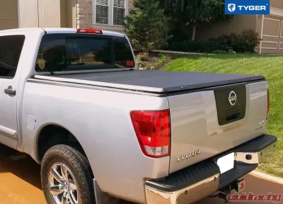 Tyger Auto T3 Soft Tri-Fold Truck Bed Tonneau Cover (5.5-Feet) Nissan Titan w/out Titan Box 2004-2015 - TG-BC3N1026