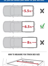 Tyger Auto T3 Soft Tri-Fold Truck Bed Tonneau Cover (6.5-Feet) Nissan Titan w/out Titan Box 2004-2015                                     - TG-BC3N1027 - Image 2
