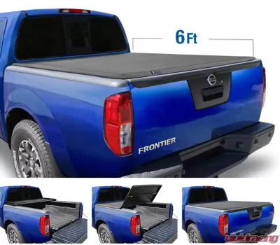 Tyger Auto T3 Soft Tri-Fold Truck Bed Tonneau Cover (6-Feet) Nissan Frontier 2005-2020 - TG-BC3N1029