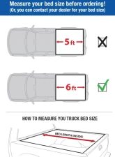 Tyger Auto T3 Soft Tri-Fold Truck Bed Tonneau Cover (6-Feet) Nissan Frontier 2005-2020                                     - TG-BC3N1029 - Image 2