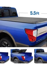 Tyger Auto T3 Soft Tri-Fold Truck Bed Tonneau Cover (5.5-Feet) Nissan Titan w/out Titan Box 2017-2020                                     - TG-BC3N1048 - Image 5