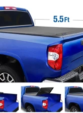 Tyger Auto T3 Soft Tri-Fold Truck Bed Tonneau Cover (5.5-Feet) Toyota Tundra 2014-2020                                     - TG-BC3T1432 - Image 5