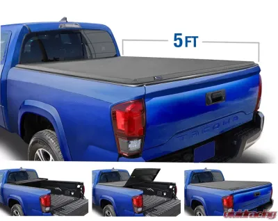 Tyger Auto T3 Soft Tri-Fold Truck Bed Tonneau Cover (5-Feet) Toyota Tacoma 2019-2020 - TG-BC3T1630