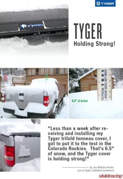 Tyger Auto T3 Soft Tri-Fold Truck Bed Tonneau Cover (5-Feet) Toyota Tacoma 2019-2020 - TG-BC3T1630
