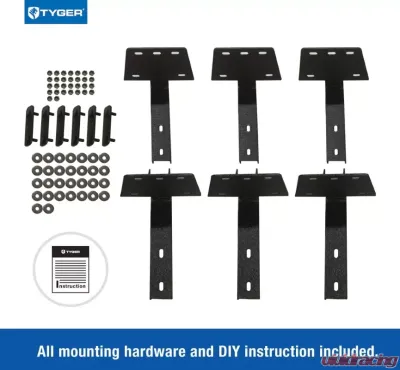 Tyger Auto 6.6" Textured Black Blade Fit Ram 1500 Quad Cab 2019-2021 - TG-BL2D7138