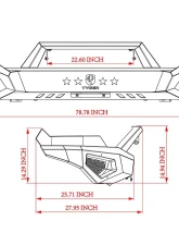 Tyger Auto Fury Front Bumper Ram 1500 2013-2020                                     - TG-BP6D80368 - Image 4