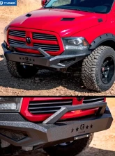 Tyger Auto Fury Front Bumper Ram 1500 2013-2020                                     - TG-BP6D80368 - Image 5