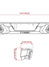Tyger Auto Fury Rear Bumper Ford F-150 2015-2020                                     - TG-BP9F80298 - Image 4