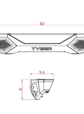 Tyger Auto Fury Rear Bumper Jeep Wrangler YJ|TJ 1987-2006                                     - TG-BP9J85398 - Image 5