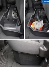 Tyger Auto Under Seat Storage Box Chevrolet Silverado | GMC Sierra 1500|2500|3500 Double Cab 2014-2019                                     - TG-CB5C2248 - Image 4