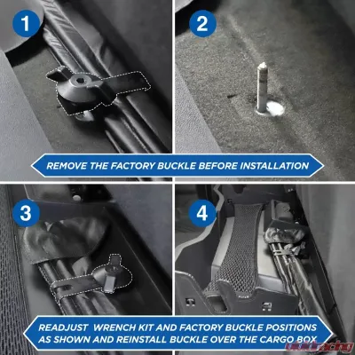 Tyger Auto Under Seat Storage Box Chevrolet Silverado | GMC Sierra 1500|2500|3500 Double Cab 2014-2019 - TG-CB5C2248