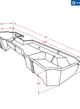 Tyger Auto Under Seat Storage Box Chevrolet Silverado | GMC Sierra 1500|2500|3500 Double Cab 2014-2019                                     - TG-CB5C2248 - Image 7