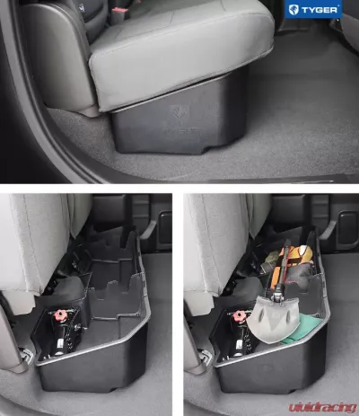 Tyger Auto Under Seat Storage Box Chevrolet Silverado | GMC Sierra 1500|2500|3500 Crew Cab 2019-2020 - TG-CB5C2278