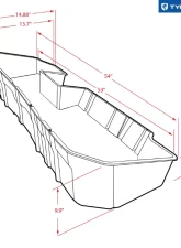 Tyger Auto Under Seat Storage Box Chevrolet Silverado | GMC Sierra 1500|2500|3500 Crew Cab 2019-2020                                     - TG-CB5C2278 - Image 7