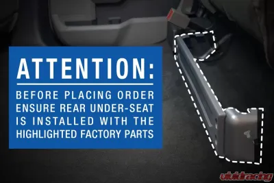 Tyger Auto Under Seat Storage Box Ford F-150 | F-250 | F-350 | F-450 | F-550 Crew Cab 2015-2020 - TG-CB5F2228