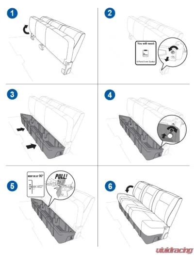 Tyger Auto Under Seat Storage Box Ford F-150 | F-250 | F-350 | F-450 | F-550 Crew Cab 2015-2020 - TG-CB5F2228