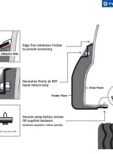 Tyger Auto Bolt-Riveted Style Fender Flares (Rugged-Textured Matte Black) Chevrolet Silverado | GMC Sierra 1999-2006                                     - TG-FF8C4057 - Image 3