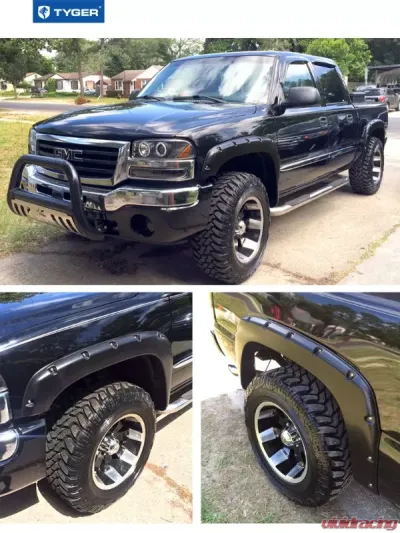 Tyger Auto Bolt-Riveted Style Fender Flares Chevrolet Silverado | GMC Sierra 1999-2006 - TG-FF8C4058