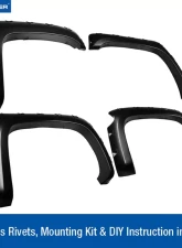 Tyger Auto Bolt-Riveted Style Fender Flares Chevrolet Silverado 1500 2007-2013                                     - TG-FF8C4108 - Image 2