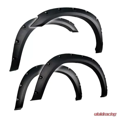 Tyger Auto Bolt-Riveted Style Fender Flares (Rugged-Textured Matte Black) Ram 2500 | 3500 2010-2018 - TG-FF8D4137