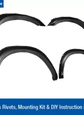 Tyger Auto Bolt-Riveted Style Fender Flares Ram 2500 | 3500 2010-2018                                     - TG-FF8D4138 - Image 2