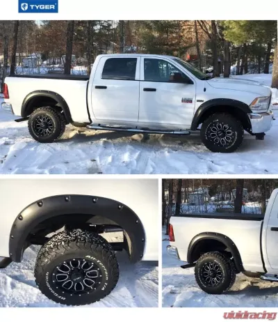 Tyger Auto Bolt-Riveted Style Fender Flares Ram 2500 | 3500 2010-2018 - TG-FF8D4138