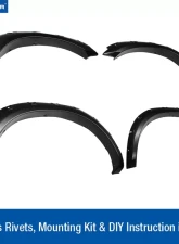 Tyger Auto Bolt-Riveted Style Fender Flares Ram 1500 2009-2020                                     - TG-FF8D4148 - Image 2