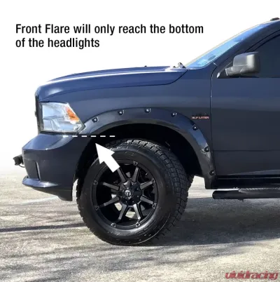 Tyger Auto Bolt-Riveted Style Fender Flares Ram 1500 2009-2020 - TG-FF8D4148