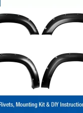 Tyger Auto Bolt-Riveted Style Fender Flares Ram 1500 Double & Crew Cab 2019-2020                                     - TG-FF8D4478 - Image 2