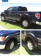 Tyger Auto Bolt-Riveted Style Fender Flares Ford F-150 2009-2014                                     - TG-FF8F4028 - Image 6