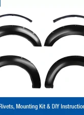 Tyger Auto Bolt-Riveted Style Fender Flares Ford F-250 | F-350 Super Duty 2017-2020                                     - TG-FF8F4388 - Image 2